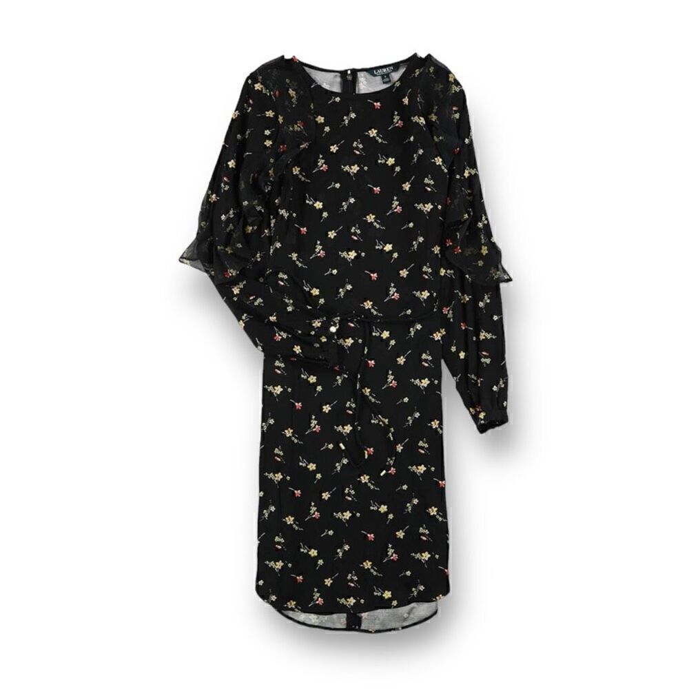 Ralph Lauren Ruffle Floral Dress Size 12